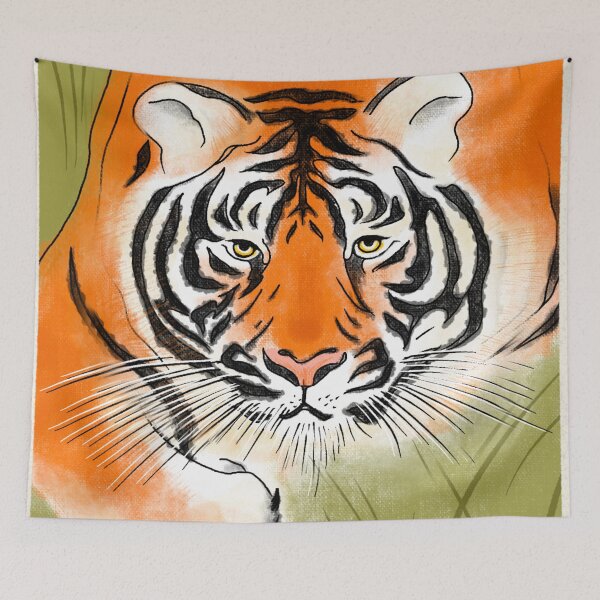 Item preview, Handrawn Tiger Stamp Design designed and sold by Cat-and-Panda.