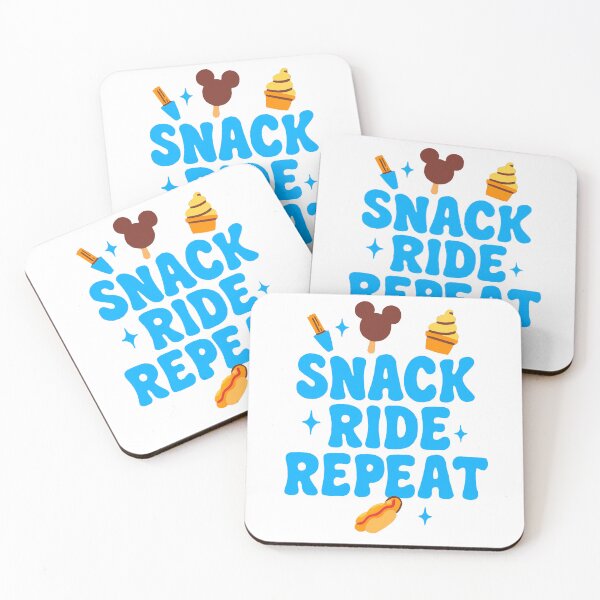 Item preview, Snack Ride Repeat – Magical Park Day Quote with Cute Snacks designed and sold by aislinglaoise.