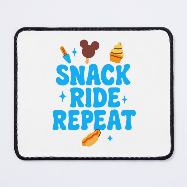 Item preview, Snack Ride Repeat – Magical Park Day Quote with Cute Snacks designed and sold by aislinglaoise.