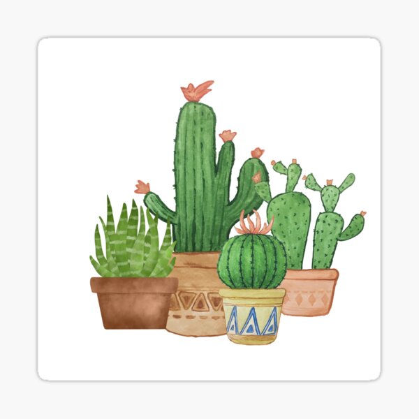 Item preview, Cacti sticker designed and sold by ArteliaGarden.