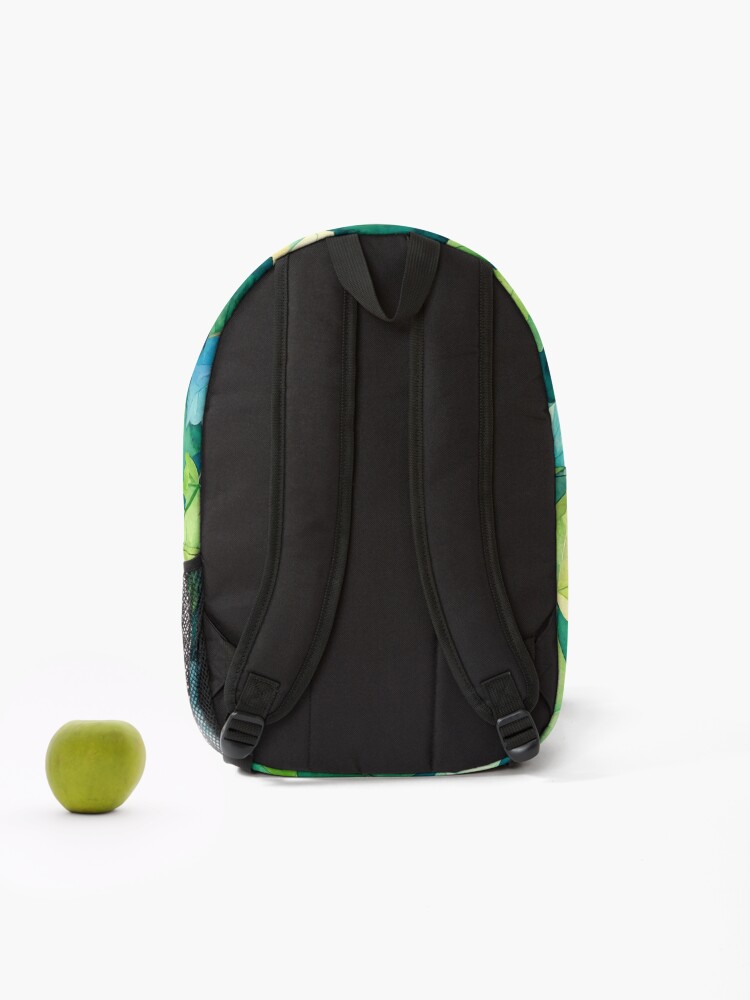 Thumbnail 2 of 3, Backpack, Ivy Pattern designed and sold by ArtFactoryAI.