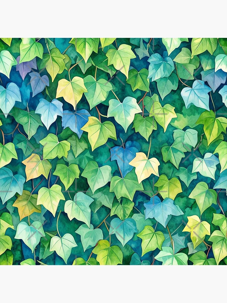 Thumbnail 3 of 3, Poster, Ivy Pattern designed and sold by ArtFactoryAI.