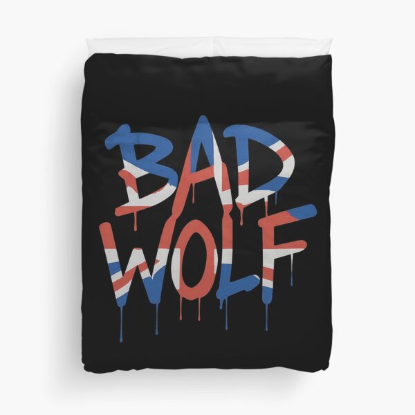 Item preview, Bad Wolf Union Jack Graffiti Drip Design designed and sold by blackopalstudio.