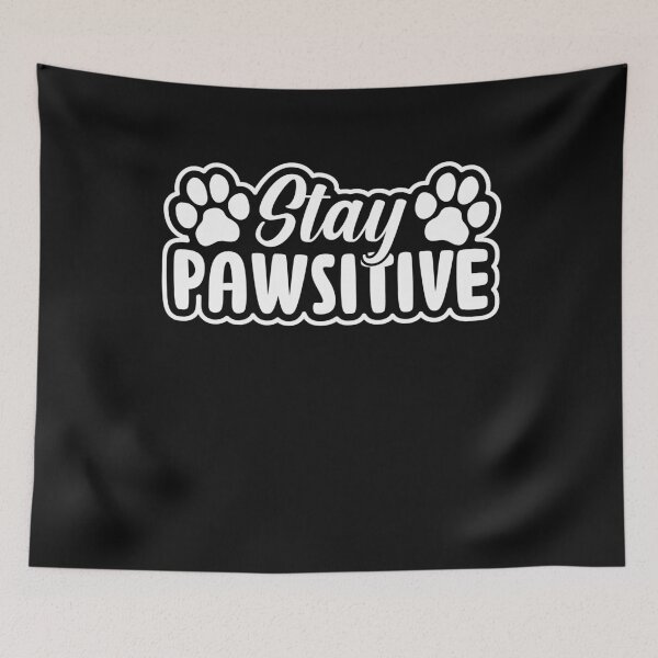Item preview, Stay Pawsitive Shirt – Motivational Dog Quote with Paw designed and sold by Nexavri Art.
