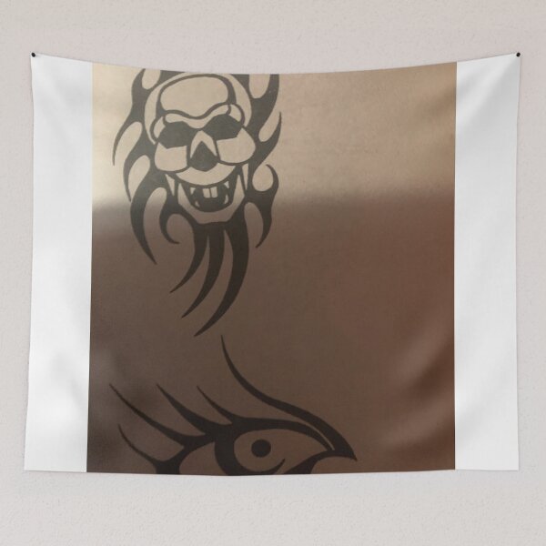 Item preview, Eye and scull in fire tatoo style.  designed and sold by Valgasnews011.