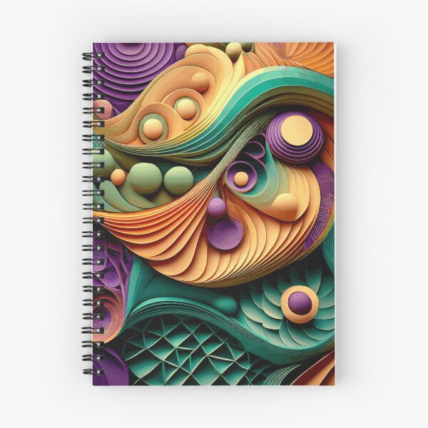 Item preview, Colorful Abstract Fibonacci Art 74 designed and sold by Vicky Brago-Mitchell®.
