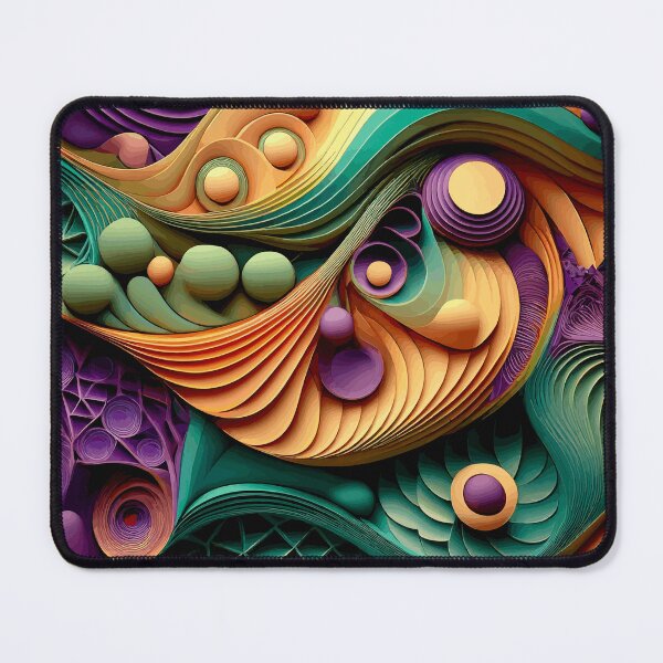 Item preview, Colorful Abstract Fibonacci Art 74 designed and sold by Vicky Brago-Mitchell®.