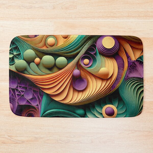 Item preview, Colorful Abstract Fibonacci Art 74 designed and sold by Vicky Brago-Mitchell®.