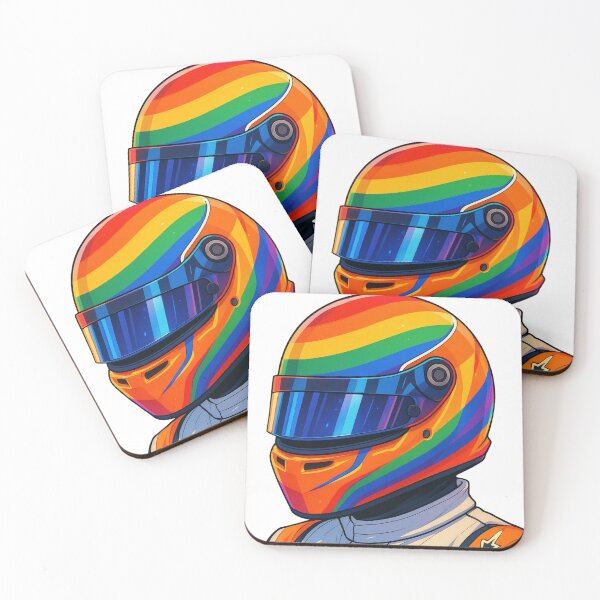 Item preview, Racing with Pride – Colorful Helmet Design designed and sold by HotGirlsWatchRacing .
