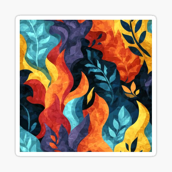 Item preview, Abstract Maximalist Bold And Bright Colors Modern Pattern designed and sold by DEC02.