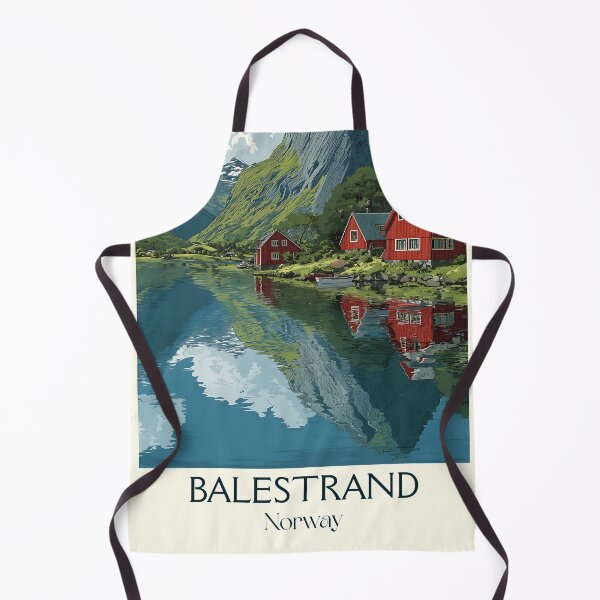 Item preview, Balestrand Norway Fjord Reflection Poster | Minimalist Scandinavian Art designed and sold by TuncGK.
