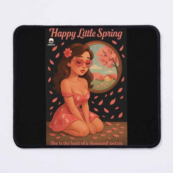 Item preview, MEGA MAN 2 ENDING MEETS 50s PIN-UP ART designed and sold by AfrocalypseCo.