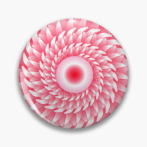 Item preview, Rose Pink Geometric Abstract Spiral Flower 8 designed and sold by Elsy's Art.