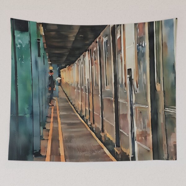 Item preview, Silver Subway designed and sold by RCWatercolours.