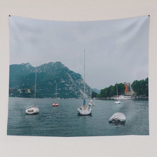 Item preview, Lake View from Lecco - Tranquil Beauty of Lake Como designed and sold by PicturesqueMind.