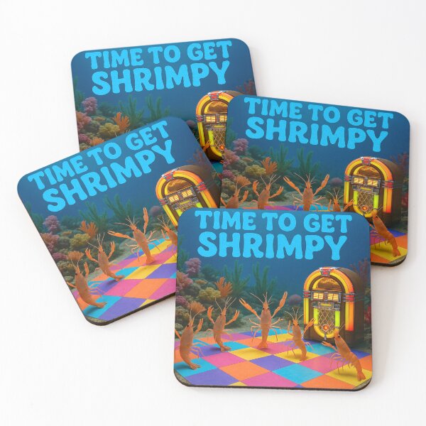 Item preview, time to get shrimpy shrimp party designed and sold by funkyfrogz.
