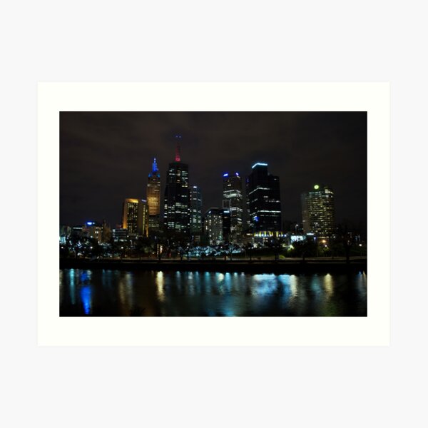 Aperçu de l'œuvre East Melbourne by night créée et vendue par Hicksy.