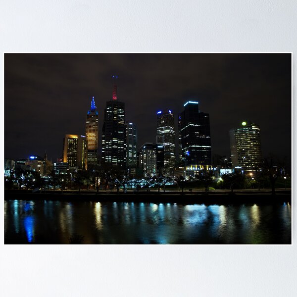 Item preview, East Melbourne by night designed and sold by Hicksy.