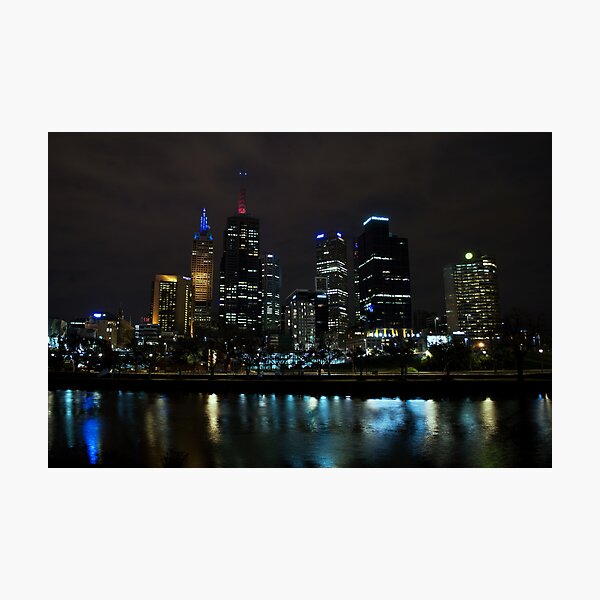 Item preview, East Melbourne by night designed and sold by Hicksy.