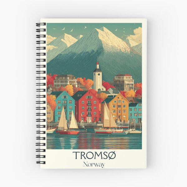 Artikelvorschau, Tromsø Norwegen Eismeerkathedrale Poster | Retro Tor zur Arktis Kunst entworfen und verkauft von TuncGK.