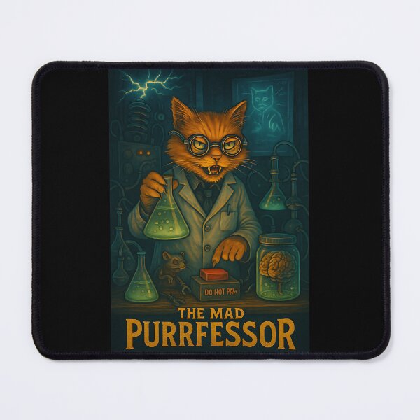 Item preview, The Mad Purrfessor designed and sold by FlagshipGoods.