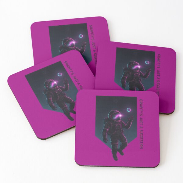 Item preview, Gravity’s Just a Suggestion – Neon Astronaut designed and sold by MysticArtisan.