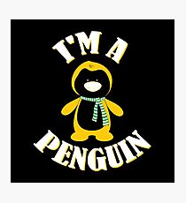 I'm a Penguin in the Winter Snow antarctic gift Photographic Print
