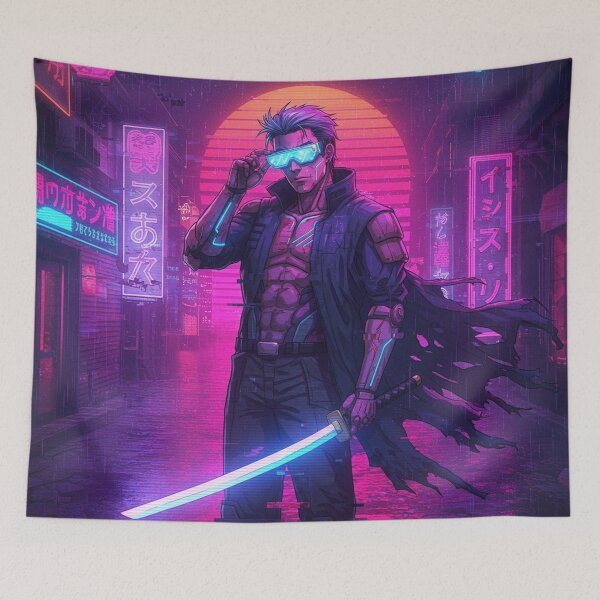 Item preview, Cyber Future Neon Warrior designed and sold by JonelleTshirts.