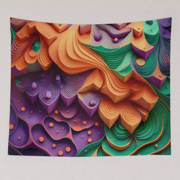 Item preview, Colorful Abstract Fibonacci Art 73 designed and sold by Vicky Brago-Mitchell®.