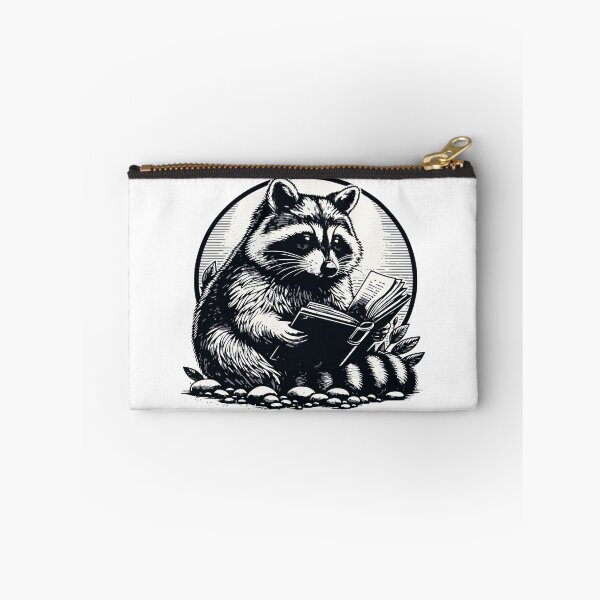 Item preview, Reading Raccoon – Retro Bookworm Trash Panda designed and sold by SummDesignCo.