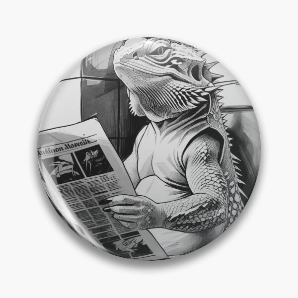 Item preview, Bearded dragon using the restroom designed and sold by Carritz.