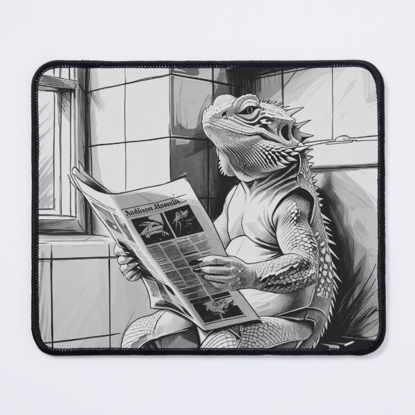Item preview, Bearded dragon using the restroom designed and sold by Carritz.