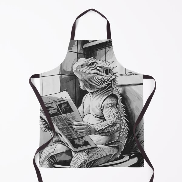 Item preview, Bearded dragon using the restroom designed and sold by Carritz.