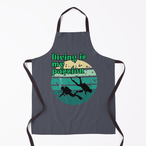Item preview, Diving Is My Passion – Retro Scuba Design designed and sold by Szpaku desart .