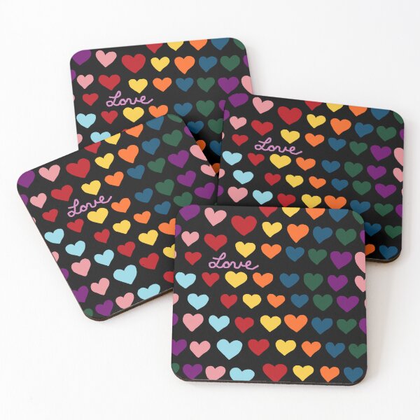 Item preview, Love Rainbow Hearts designed and sold by RepeatCandy.
