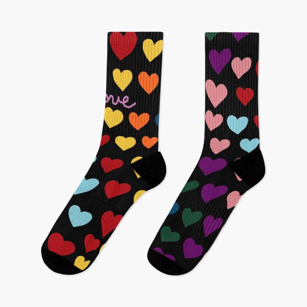 Item preview, Love Rainbow Hearts designed and sold by RepeatCandy.