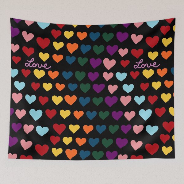 Item preview, Love Rainbow Hearts designed and sold by RepeatCandy.