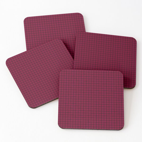 Item preview, Dark Red Grid Pattern – Minimalist Checkered Design designed and sold by larissa-myrie.