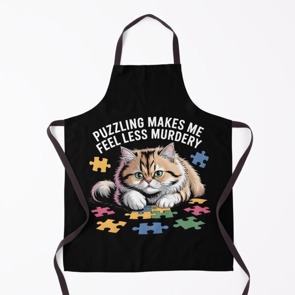 Item preview,  Funny Puzzle Introvert Cat Puzzling Makes Me Feel Less Murdery Gift For Cat Mom Dad designed and sold by Zayavca.