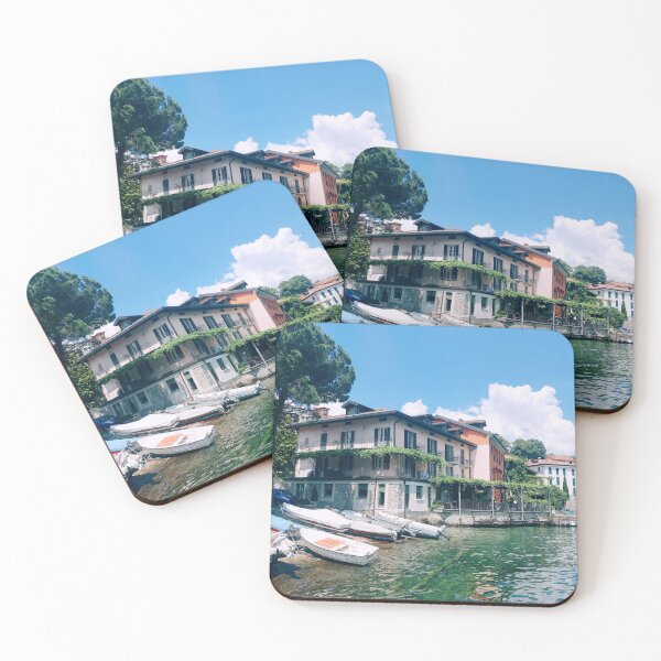 Item preview, Bellagio Corner - Lakeside Houses and Boats on Lake Como designed and sold by PicturesqueMind.