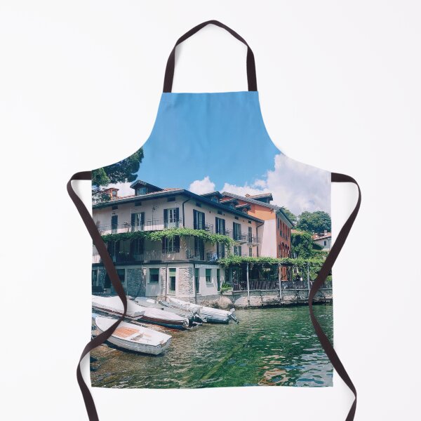 Item preview, Bellagio Corner - Lakeside Houses and Boats on Lake Como designed and sold by PicturesqueMind.