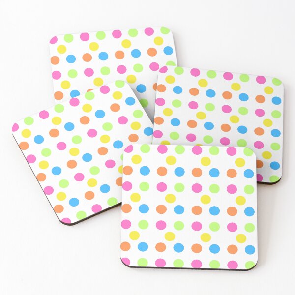 Item preview, Rainbow Multicolored Polka Dot Summer Colors Pattern  designed and sold by jkernz.