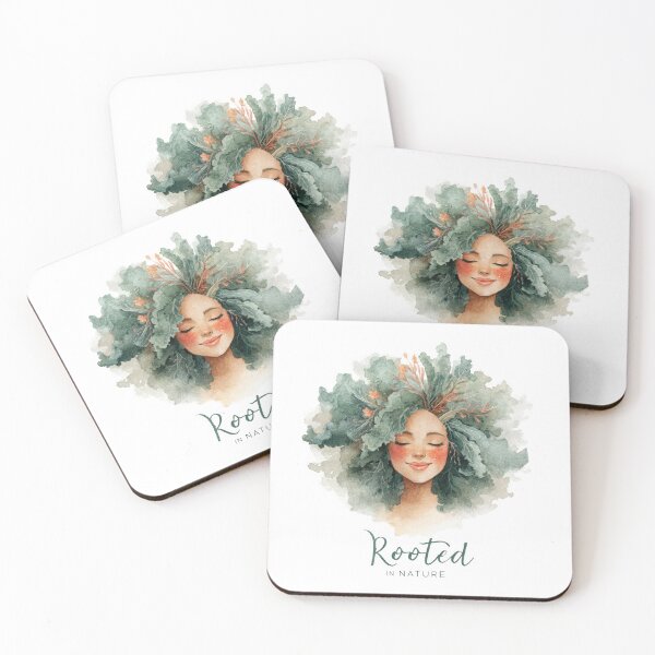 Item preview, Rooted in Nature – Botanical Self Love Woman Art designed and sold by VikArt7.