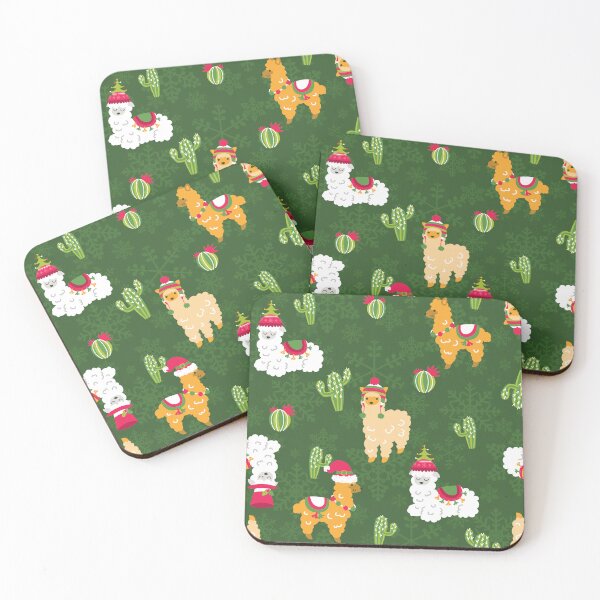Item preview, ugly christmas llama snowflakes cactus alpaca designed and sold by Gossip Rag.