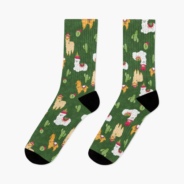 Item preview, ugly christmas llama snowflakes cactus alpaca designed and sold by Gossip Rag.