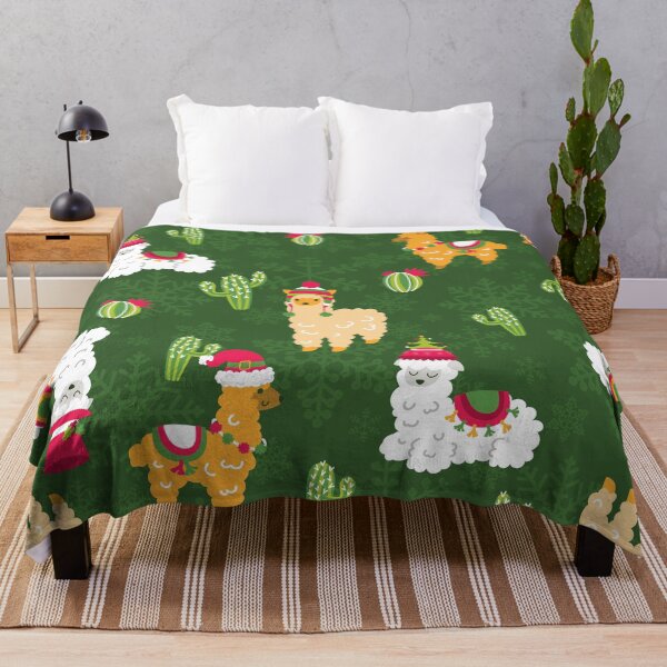 Item preview, ugly christmas llama snowflakes cactus alpaca designed and sold by Gossip Rag.
