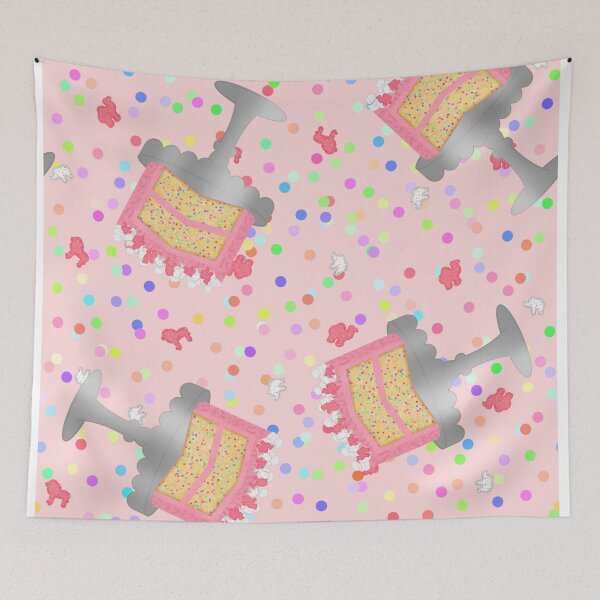 Item preview, Frosted Animal Cookie Crackers Confetti Birthday Cake Sprinkles Pastel Light Pink designed and sold by MBeesShop.