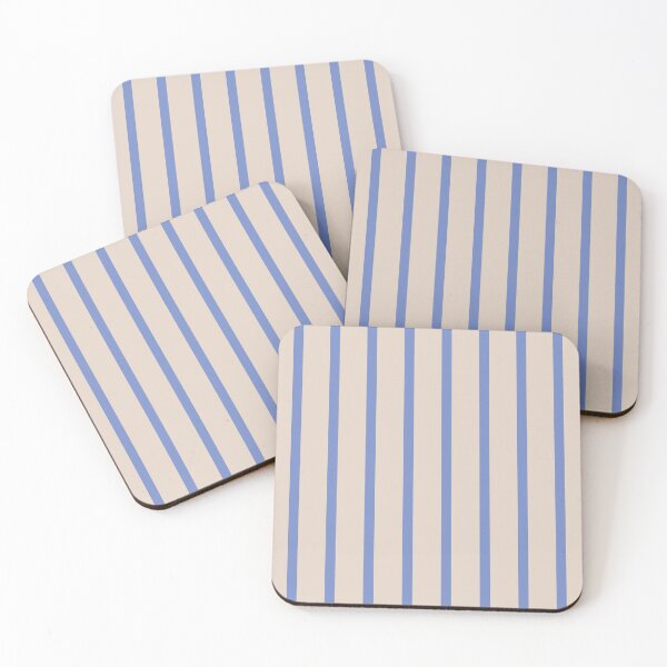 Item preview, Blue and Beige Vertical Striped Minimal Pattern – Clean and Modern Design designed and sold by tarzbol.