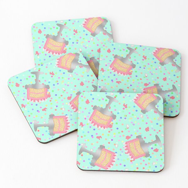 Item preview, Frosted Animal Cookie Crackers Confetti Birthday Cake Sprinkles Pastel Light Teal Green Turquoise Blue designed and sold by MBeesShop.