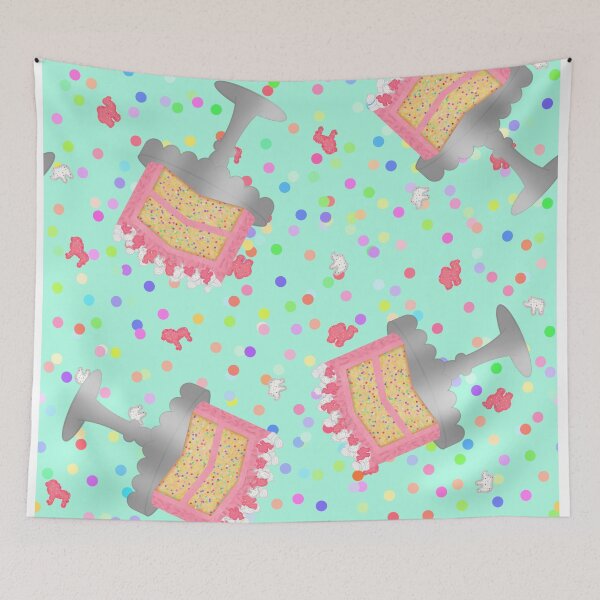 Item preview, Frosted Animal Cookie Crackers Confetti Birthday Cake Sprinkles Pastel Light Teal Green Turquoise Blue designed and sold by MBeesShop.